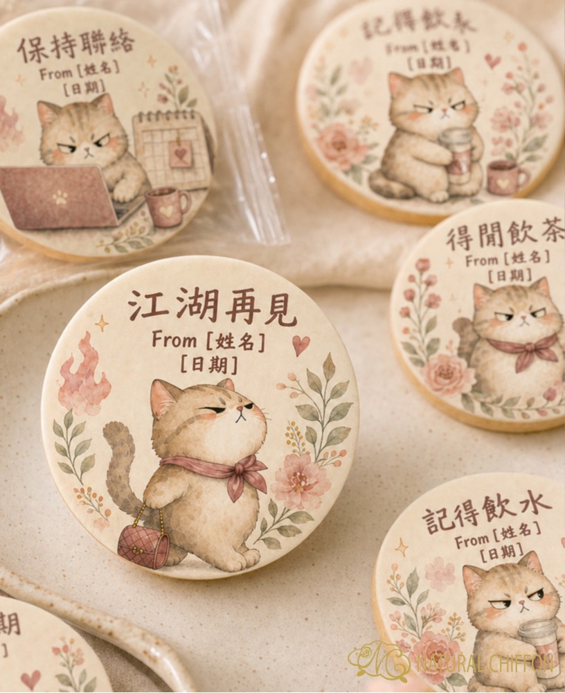 Angry Cute Cat Farewell｜8款設計｜可改文字